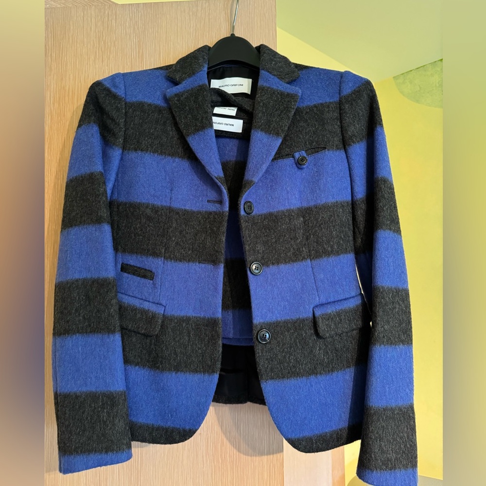 GRIFONI Wool Suit, Jacket and Skirt, size 40,Made in Italy